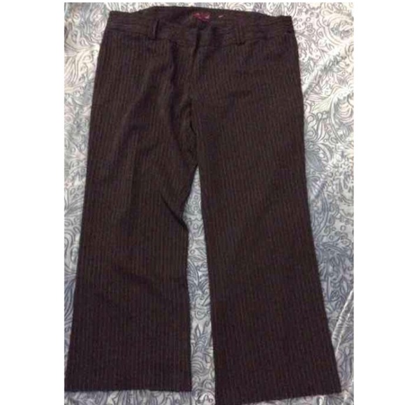 torrid Pants - EUC Torrid plus size 22 pin stripe pinstripe pants trousers black gray striped